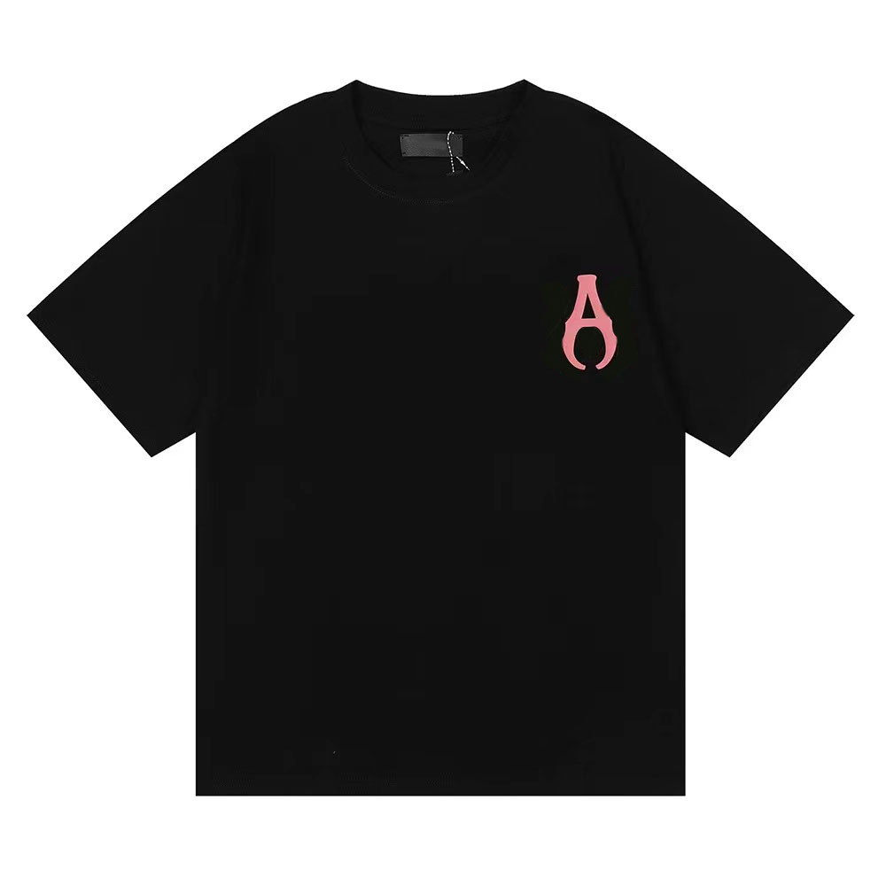 

2023 round neck Mens oversized t shirt womens Plus Casual Tees Polos with cotton printing Letter and embroidery European size t-shirts 008 classic white Black t shirt