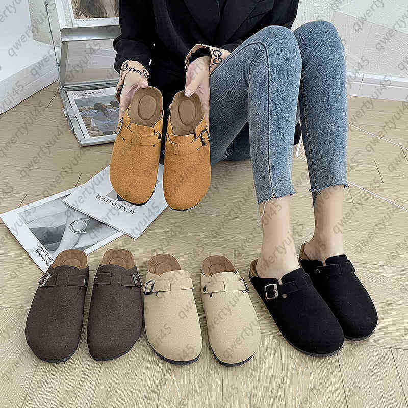 2022 Nouvelles sandales couple été mules sabots plats femme homme chaussures plage casual grandes tailles jusqu'à 44