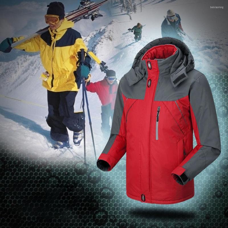 

Men's Jackets Stylish Men Coat Reflective Hooded Winter Zipper Pockets Jacket Hoodie, Blue