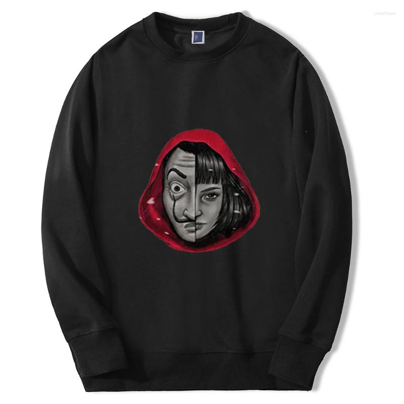 

Men' Hoodies TV Show House Of Paper Cards Men Sweatshirts 2023 Streetwear Black Unisex Hoodie Hiphop Winter