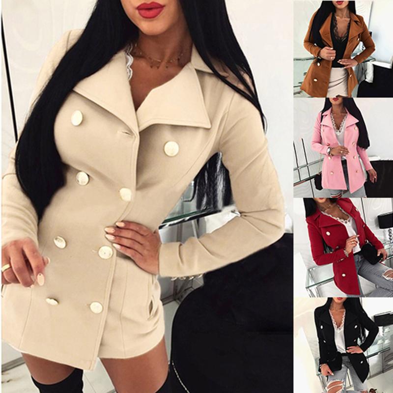 

Women's Jackets Plus Size Womens Lady Long Sleeve Button Coats Casual Jacket OutwearWomen's, Pink