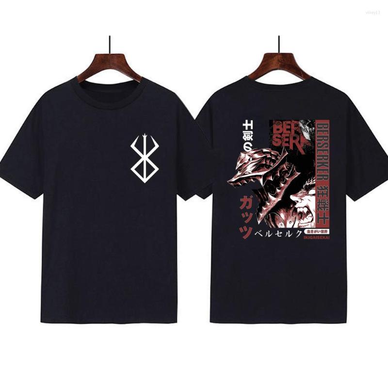 

Men's T Shirts Berserk Guts Shirt Men Japanese Manga Swordsman Gatsu Sacrifice Zodd Anime T-shirt Cotton Fashion Short Sleeve Unisex, Red