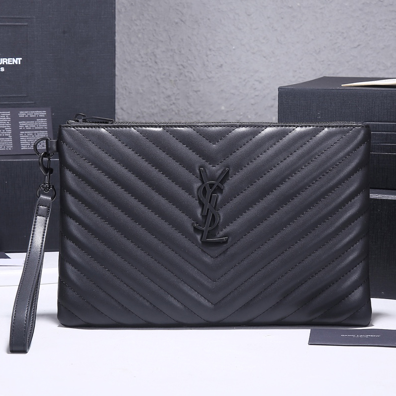 YSL Purses Tote Handbags Women Fashion Clutch Bags Genuine Leather Men Bag-image-844753882