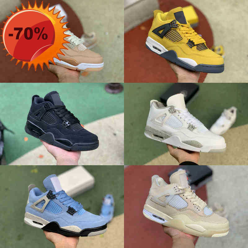 

Boots Outdoors Jumpman Lightnings 4 4s Basketball Shoes Mens University Blue Cream Sail Shimmer White Oreo Bred Red Thunder Taupe Haze, Q0002