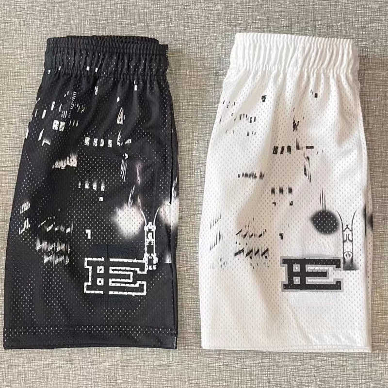 

Summer men shorts mesh beach pants EE designer Shorts hip-hop casual breathable sports Pants Basketball Short trousers, Night