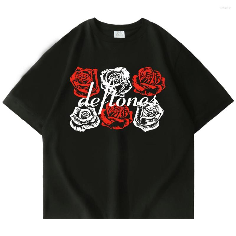 

Men's T Shirts Deftones Shirt Men Women Fashion Cotton Tshirt Summer Boys Hip Hop Tops Tee Oversized Men's Clothing Short Sleeve, Red