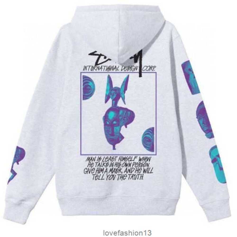 

2023 New Stussya and Fashion Couple Sweater Loose Cotton Hoodie Sphinx V6hp, Lake blue plush