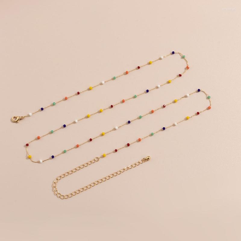 

Chains 066C Waist Chain Geometric Beads Body Women Jewelry Copper Material