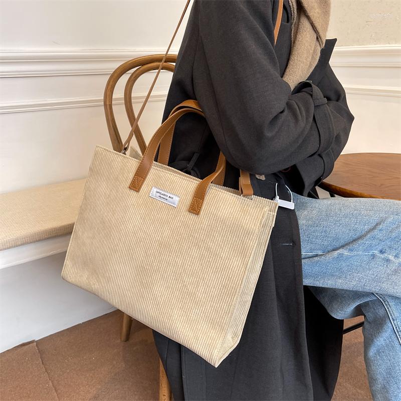

Evening Bags Handbags For Women Corduroy Satchel Shoulder Ladies Totes Crossbody Bag Vintage Shopper Shopping, Coffee