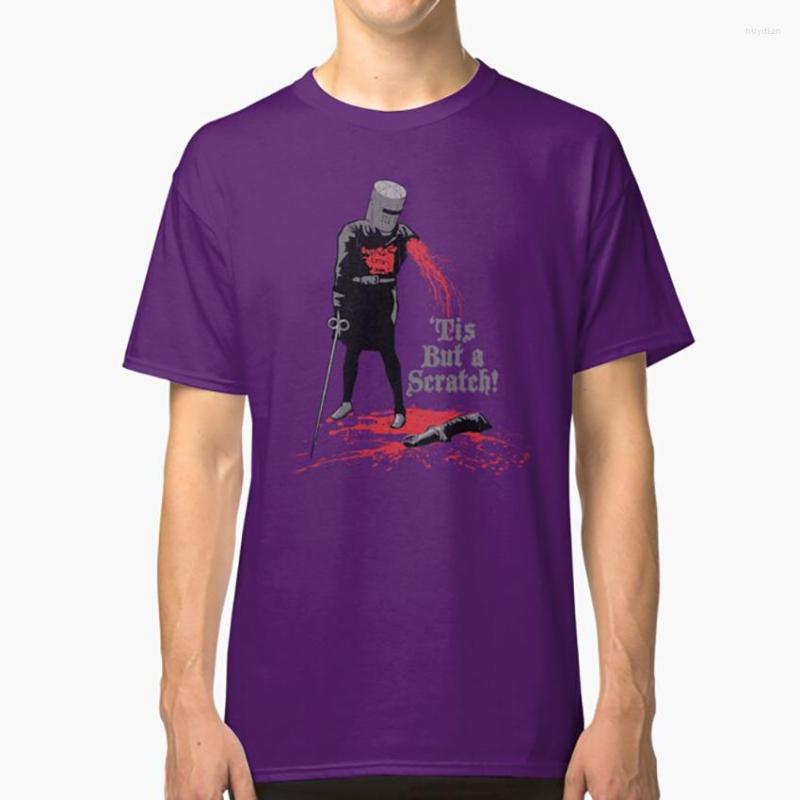 

Men' T Shirts Tis But A Scratch! Shirt Monty Python Holy Grail Knights Ni Scratch Flesh Wound, Purple