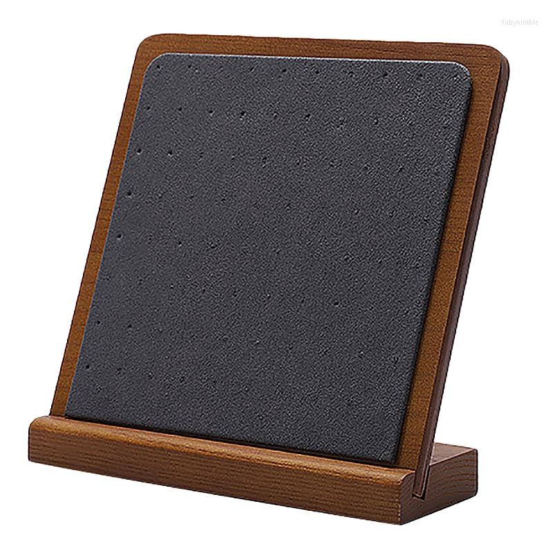 

Jewelry Pouches Solid Wood Stud Earrings Display Props Window Placed Storage Rack Stand Vertical