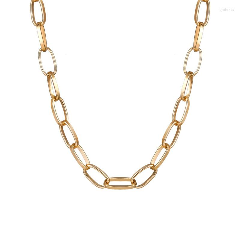 

Choker 2023 Link Chain Necklace Women Collar Statement Chunky Thick Necklaces For On Neck Fashion Punk Jewelry