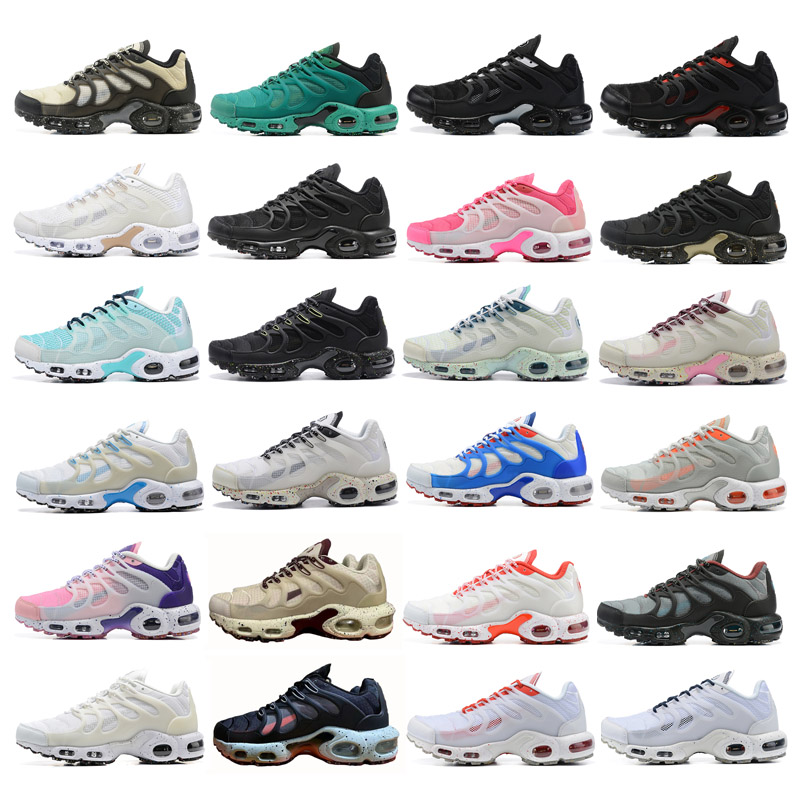 

TN Men Running Shoes Women designer Sneakers Mans Sports Basketball shoe Black all white blue green red training run trainers size 36-46, 21