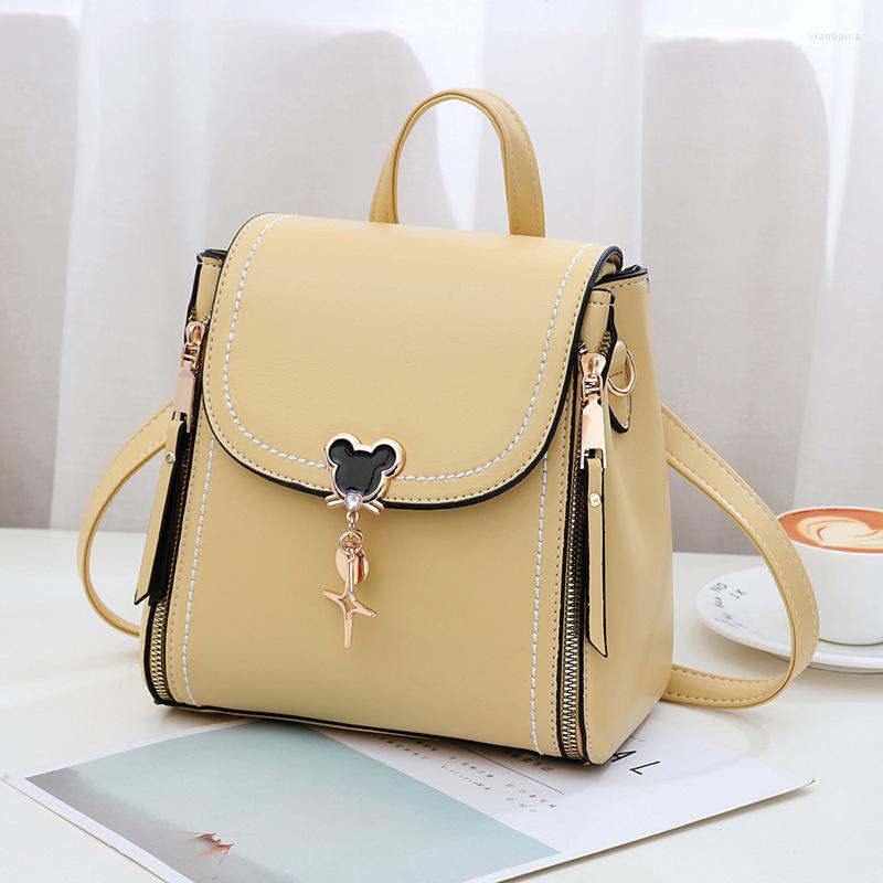 

School Bags Selling Net Celebrity Backpack Women 2023 Summer Trendy Simple And Versatile Fashion Messenger Shoulder Bag, Pink