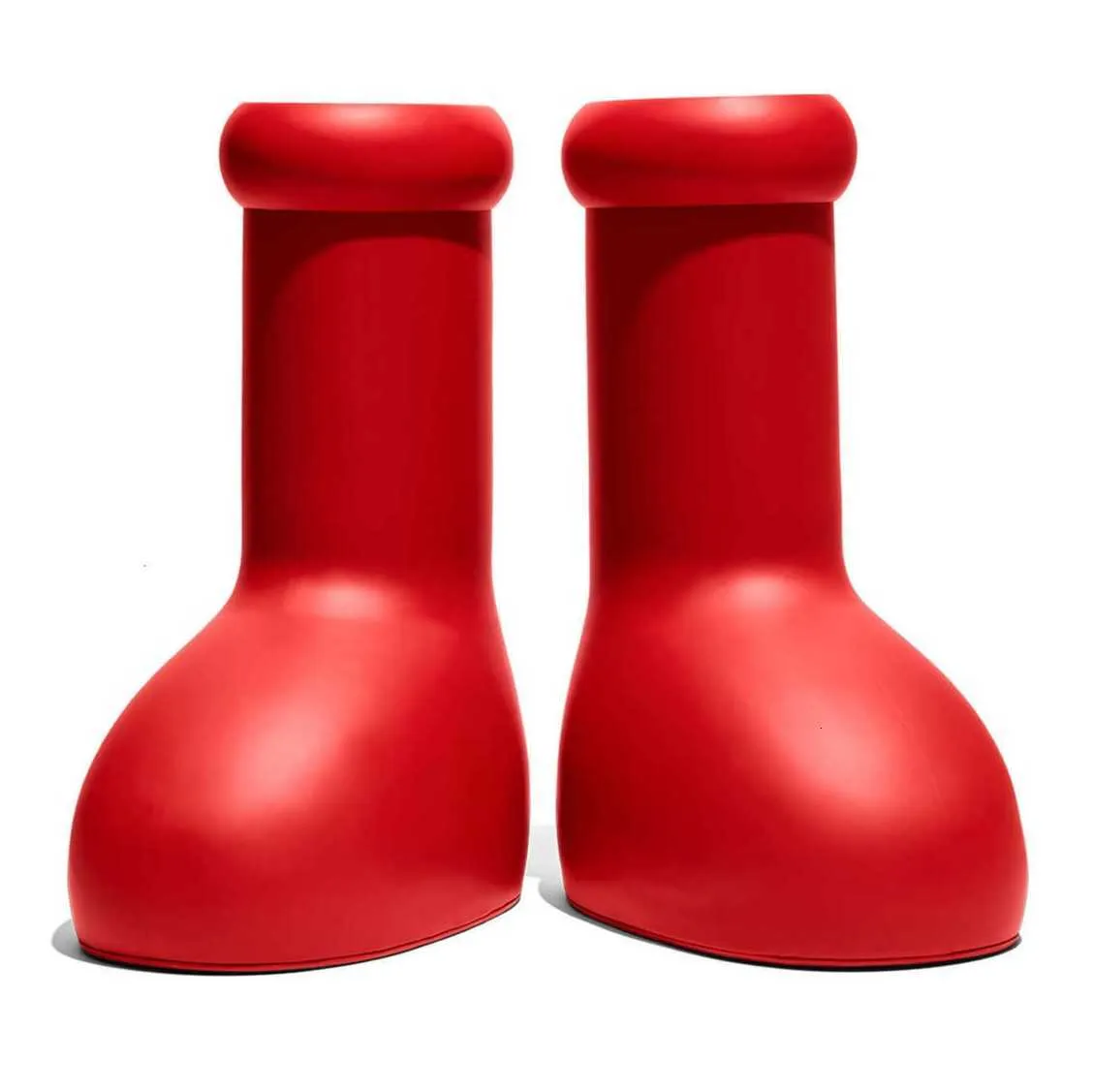 

2023 MSCHF Men Women Rain Boots Designers big red boot Thick Bottom Non-Slip Booties Rubber Platform Bootie Fashion astro boy size 31-46 taK