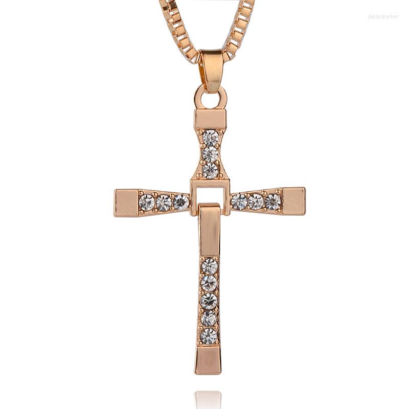 

Pendant Necklaces Lucky Movie Characters Logo Religion Jesus Cross Zircon Necklace Love Woman Mother Girl Gift Wedding Blessing Jewelry