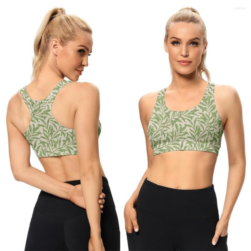 

Women's Tanks Women Casual Tank Crop Top Seamless Floral Print Sport Camisole Underwear Push Up Bra Sports Sleeveless Tops 2023 Summer, La11076