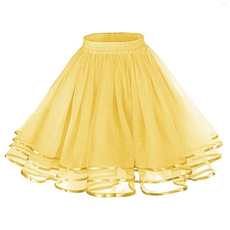 

Skirts Vintage Tulle Skirt Women A Line Stretchy Mini Flared Casual Elegant Short Tutu Ballet Mesh Petticoat Skater, Khaki
