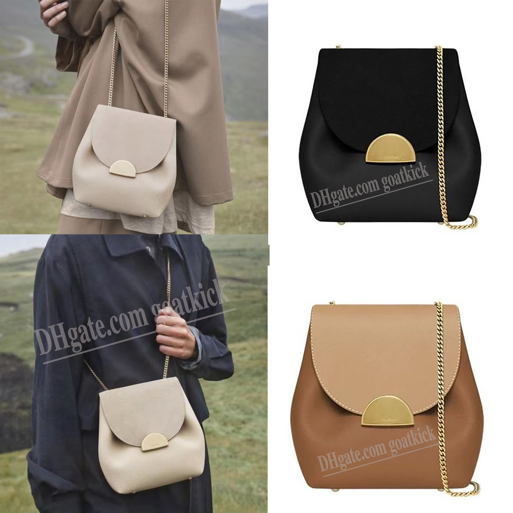 

Number One Mini Shoulder Bag Polene Paris Chain Nano HandbagsLuxury Designer Fashion Women Black Leather Crossbody Magnetic Buckle Closure Cross Body Bags Purse