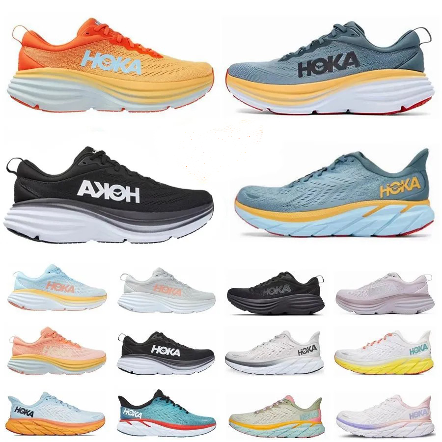 

Hoka Shoes one bondi 8 Clifton Athletic Runner Sneakers Hokas Carbon X 2 shadow triple black white harbor lunar rock women mens trainers Lightweight shock, Challenger6 37(40-45)