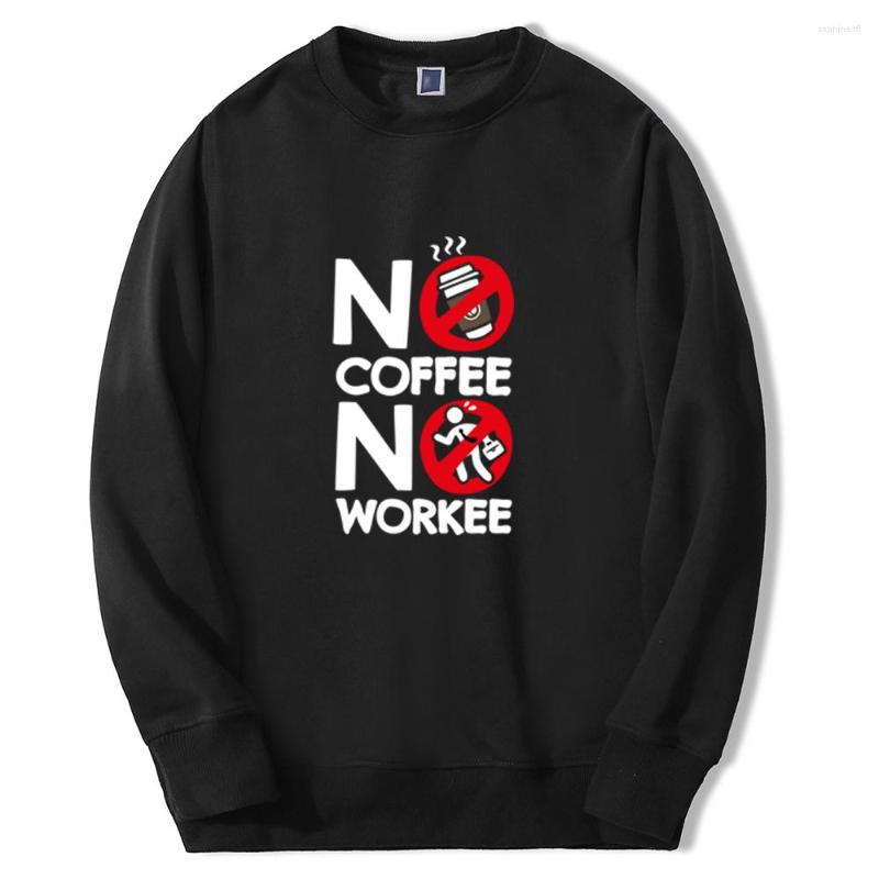 

Men' Hoodies Mens Sweatshirt 2023 Est No Coffee Workee Funny Man' Pullover Printing Fashion Fleece Casual Men Hoodie Cool Sportswear, Black