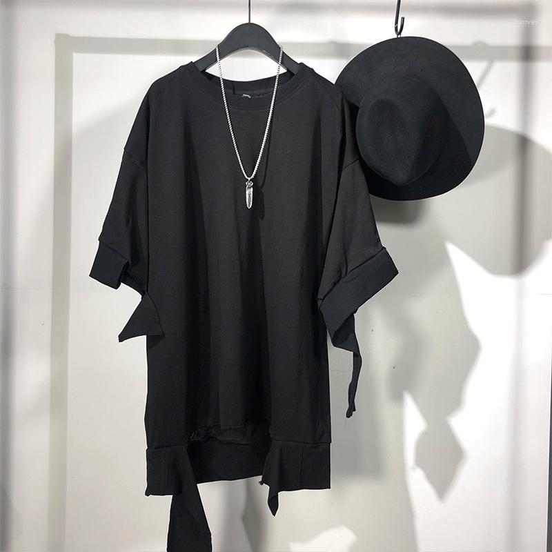 

Men's T Shirts Owen Seak Men Casual Shirt Men's Clothing High Sweater Hip Hop Tops Tees Summer Solid Black Size