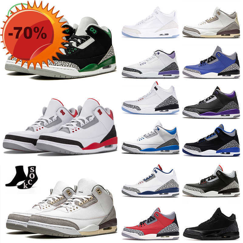 

Boots NEW Jumpman 3 3s mens basketball shoes men women Desert Elephant Neapolitan Cardinal Red Racer Blue Dark Iris Pine Green Tinker Cement, 3s cement white