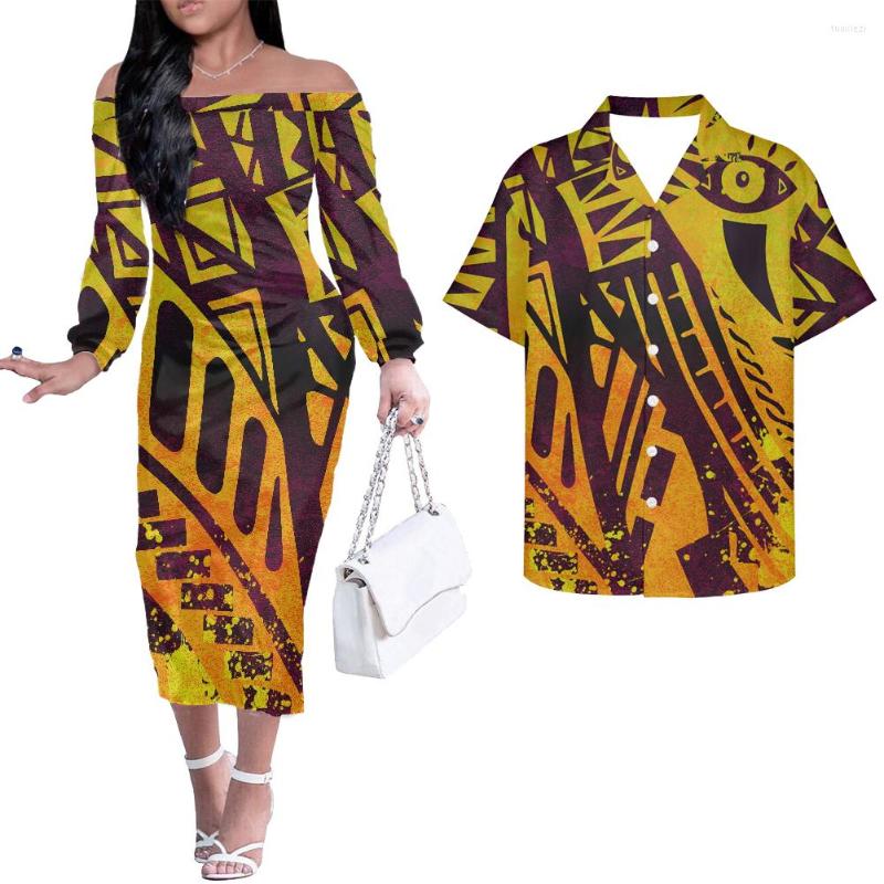 

Casual Dresses Cumagical 2023 Polynesian Floral Design Print Yellow Sexy Off Shoulder Women Bodycon Maxi Dress Long Sleeve, Ysfh0662d69f16