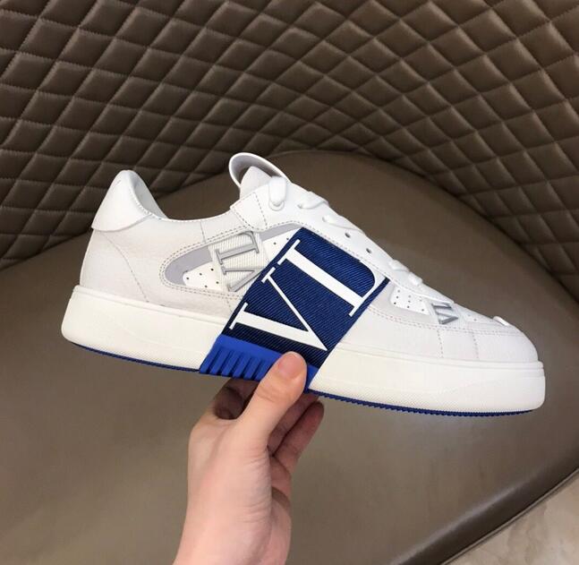 

2023 luxury brand-name women's casual shoes sneakers fashion leather patchwork low-top runway platform wedges round toe lace-up men's casual shoes flat shoes, White