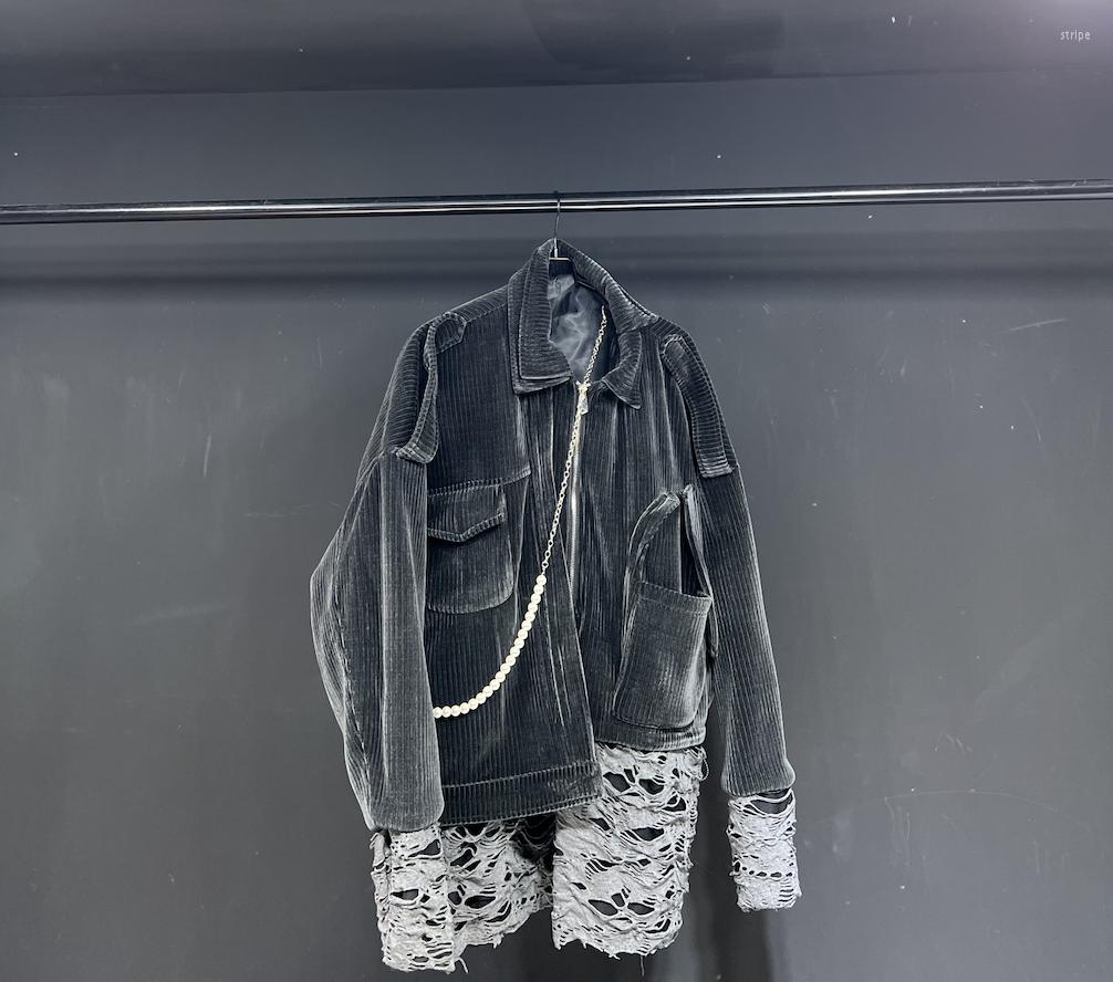 

Men's Jackets R12131 Fashion Men's Coats & 2023 Runway Luxury European Design Party Style Clothing, Picture shown