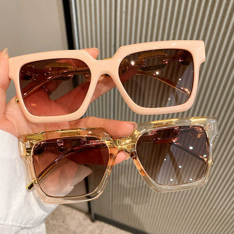 

Sunglasses KAMMPT Oversize Square Gradient Women Sunglasses 2022 Trendy Vintage Shades Eyewear Luxury Brand Design Men Fashion Sun Glasses G230225