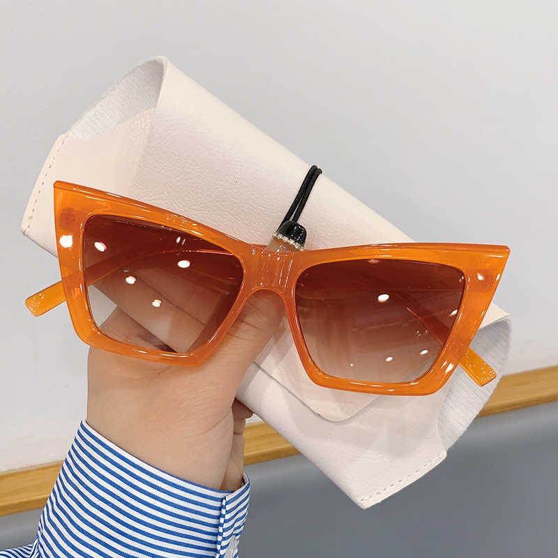

Sunglasses KAMMPT Retro Cat Eye Sun Glasses Women 2022 Fashion Trendy Female Luxury Eyewear Vintage Leopard Popular Brand Lady Shades G230225