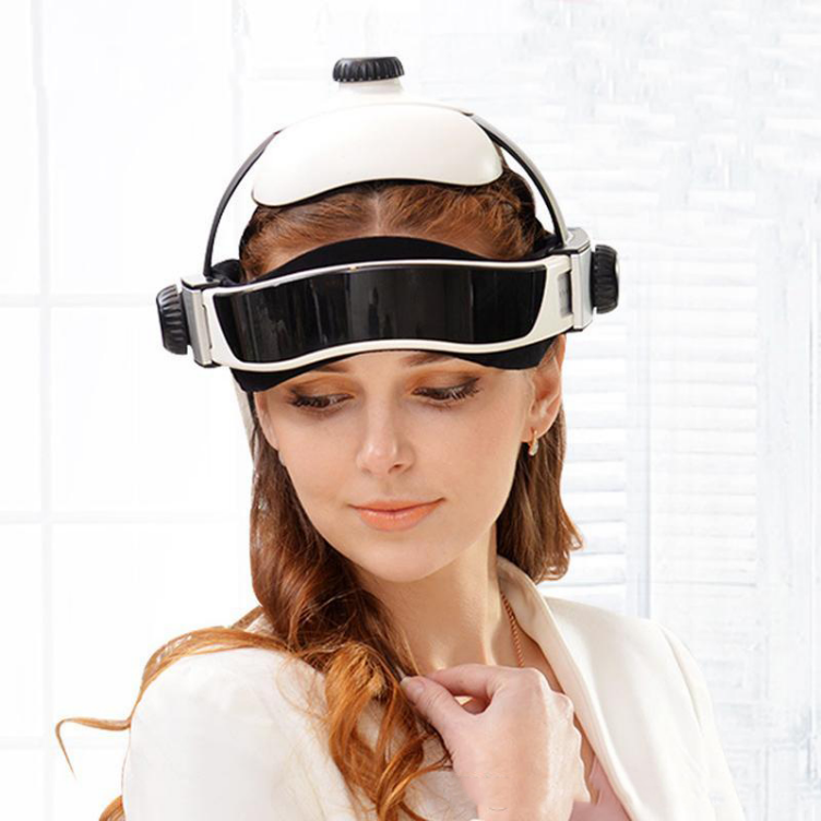 

Electric Heating Neck Head Massage Helmet Air Pressure Vibration Therapy Massager Music Muscle Stimulator Health Care190