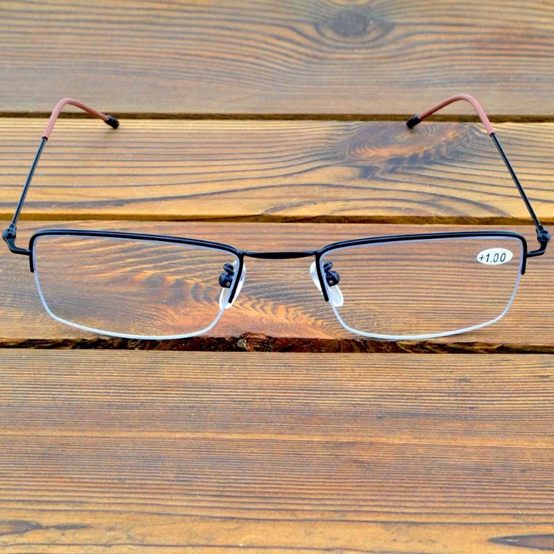 

Sunglasses Rimless Gold Color Frame Rectangle Spectacles Coating Lenses See Near N Far Progressive Multi-focus Reading Glasses 0.75 To 4Sung