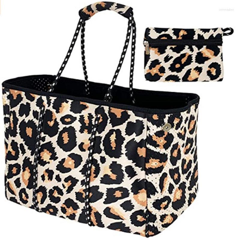 

Evening Bags Women Large Capacity Neoprene Tote Bag Shopping European And American Ladies Handbag Waterproof Soft Shoulder