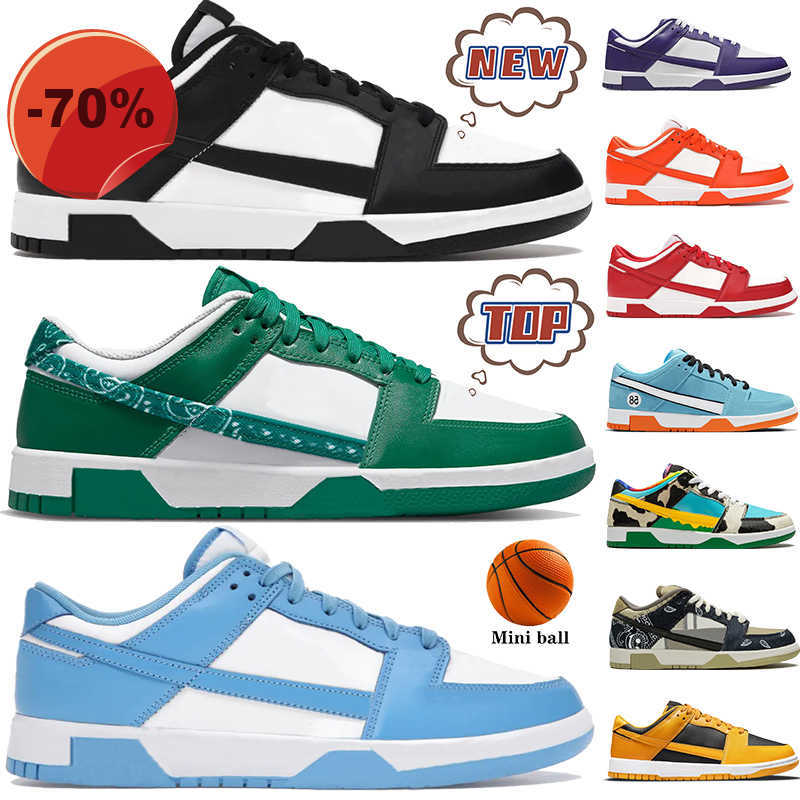 

Boots 2023 Designer Sneaker mens casual shoes UNC white black Green blue Paisley court purple Georgetown Cactus chunky dunky Club 58 Gulf shadow, 01 unc