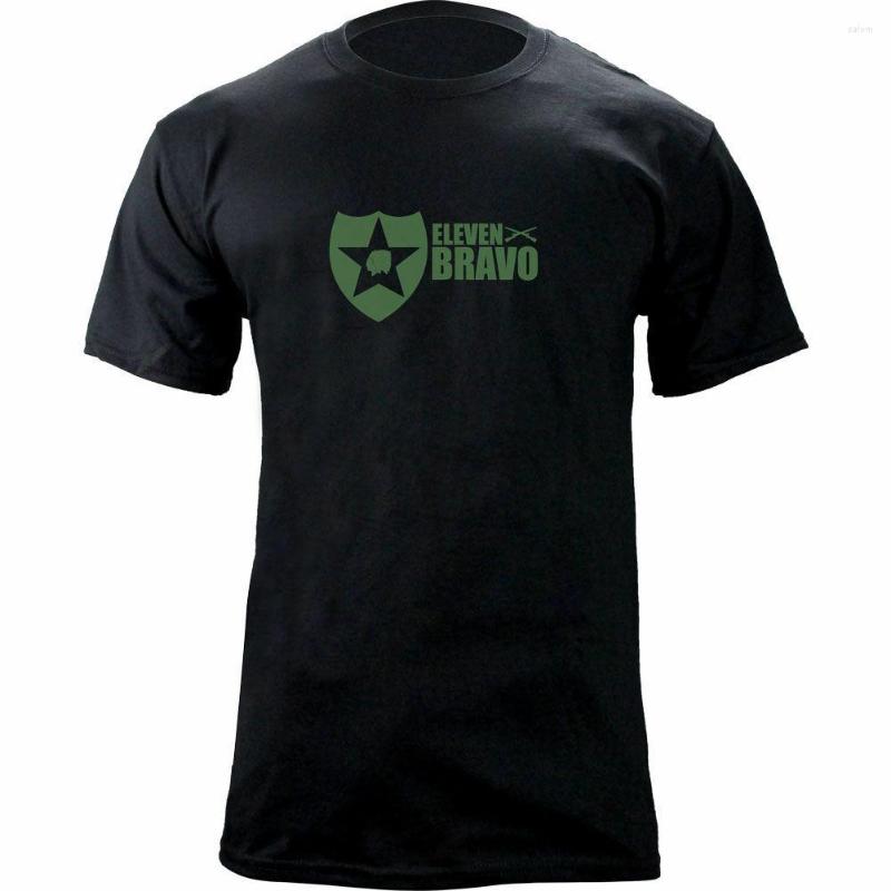 

Men's T Shirts Original Army 2nd Infantry Division 11 Bravo T-Shirt. Summer Cotton Short Sleeve O-Neck Mens Shirt S-3XL, Black 1