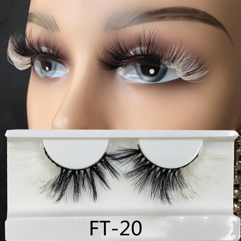 

False Eyelashes 1pair 3D Color Lashes Ombre Natural Long Colorful Dramatic Makeup Fake Lash Party Colored For CosplayFalse