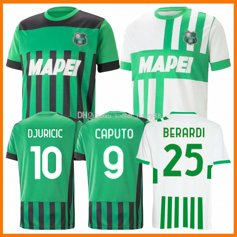 

2022 2023 US Sassuolo Calcio Soccer Jerseys 22 23 LIROLA PRINCE Chiriches Djuricic Football Shirt MATRI SERNICOLA Locatelli Berardi Boga CAPUTO Defrel uniforms, Men home