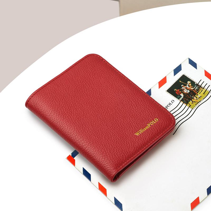 

Wallets Wallet Women Luxury Leather Slim Small Purse Thin Bag Card Holder Business Leisure Casual Fashion Female Folded, Blue