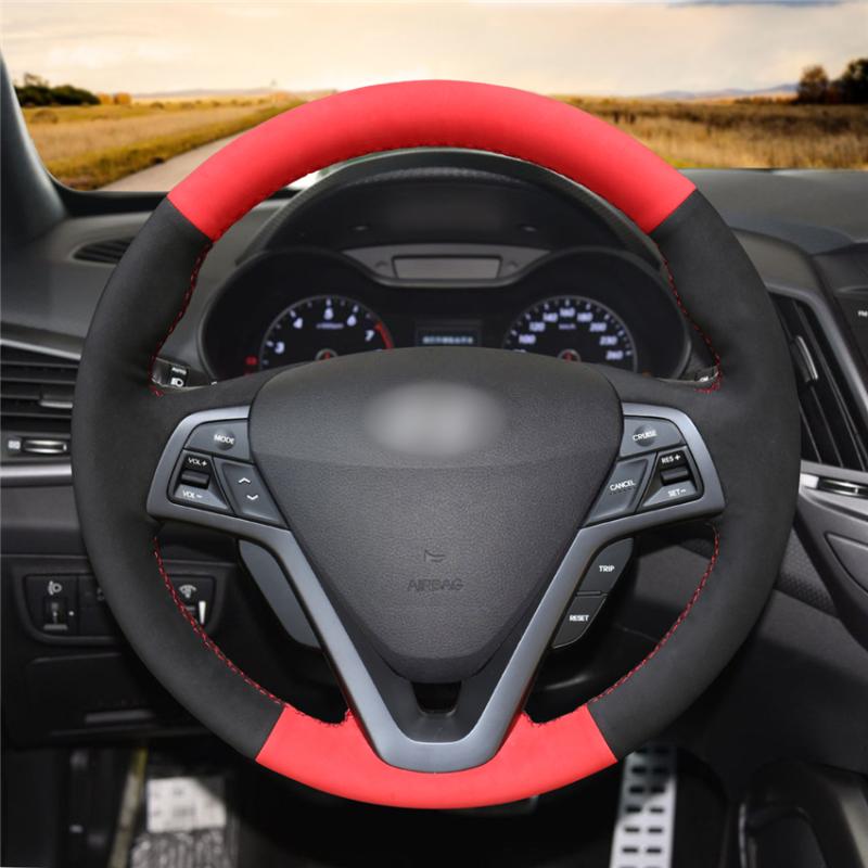 

Steering Wheel Covers DIY Anti-Slip Wear-Resistant Cover For Veloster 2011-2023 Car Interior Decoration
