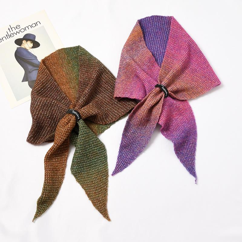 

Bow Ties 2023 Style Fake Collar Triangle Scarf Knitted Neck Bib Girls Small Guard Decoration Necklace False Collars