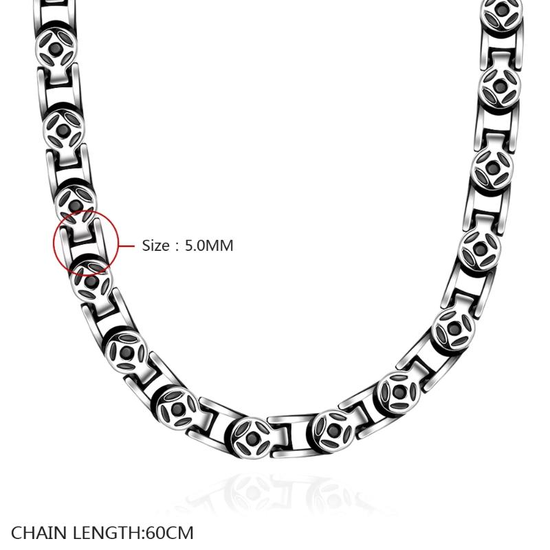 

Chains Factory Price Fashion Jewelry Necklace Europe And The United States Foreign Trade Retro 316 Steel N060Chains ChainsChains