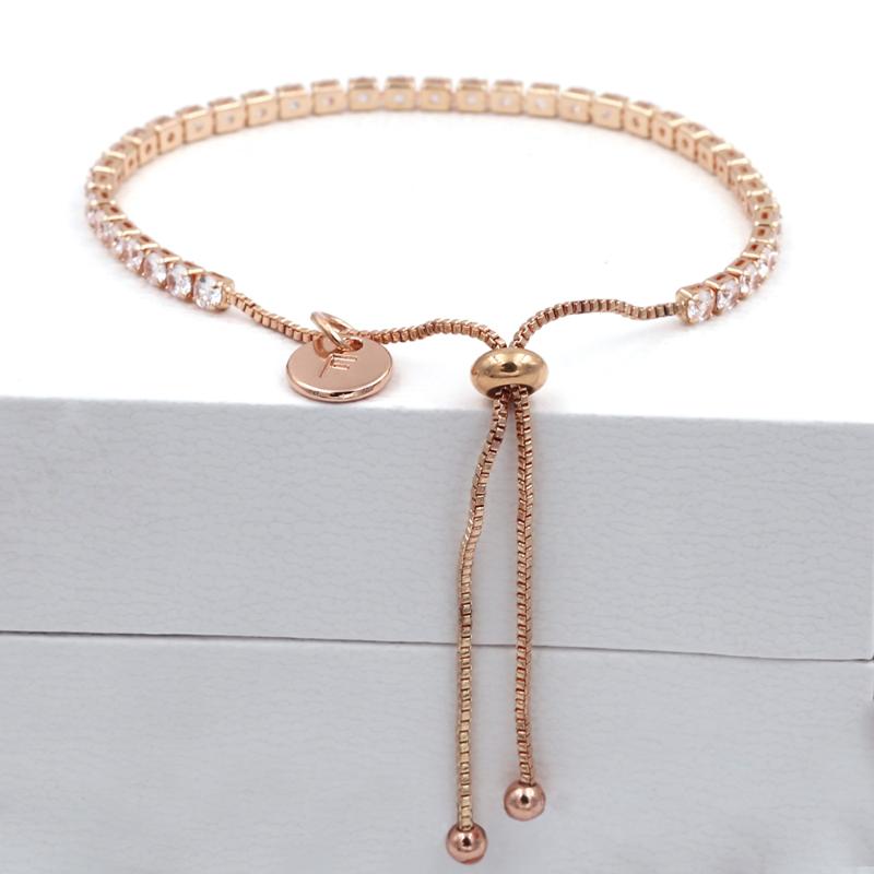 

Charm Bracelets European Fashion Adjustable Initials Letter Pendant Bangle Bracelet Bangles For Women Lover Couple