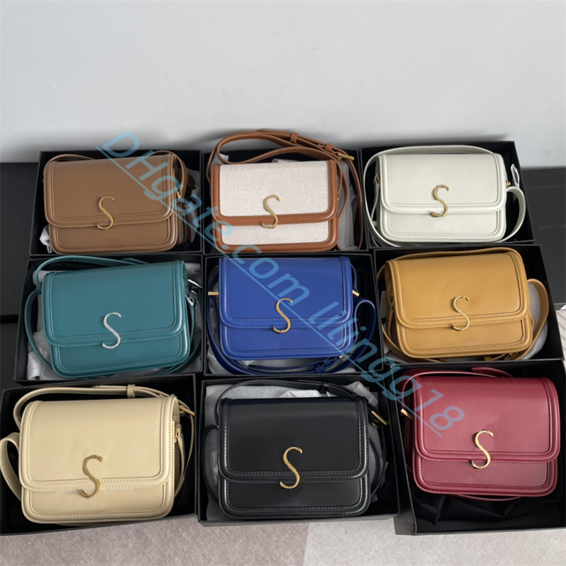 

5A Quality SOLFERINO Small BOX Leather Shoulder bags Backpack Handbags Classic Lady Cross body purses Clutch Bags women's Fashion Totes wallet, White-23cm