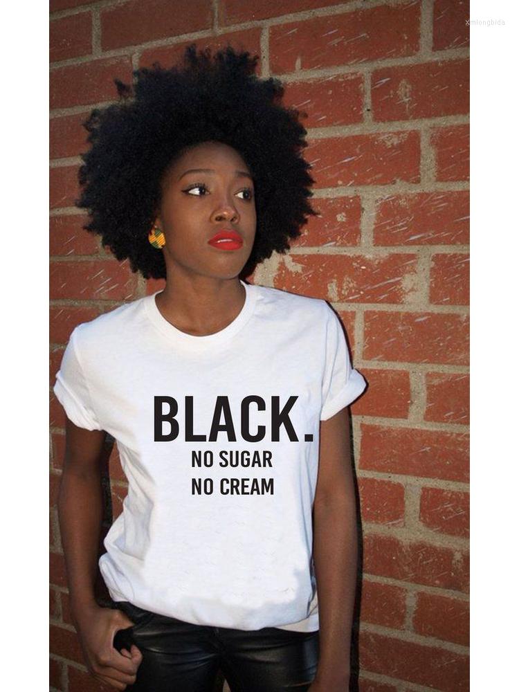 

Women' T Shirts Black No Sugar Printed Tees Casual Funny Shirt Short Sleeve Women Graphic T-Shirt White Top Tee, Fg84-fstwh-