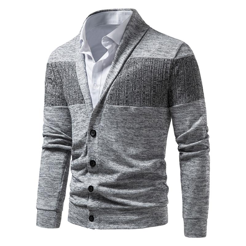 

Men' Sweaters Men Cardigan Sweater Jacket Spring Summer Tops Thin Casual Patchwork Large Pocket Knit Cable DusterMen, Black