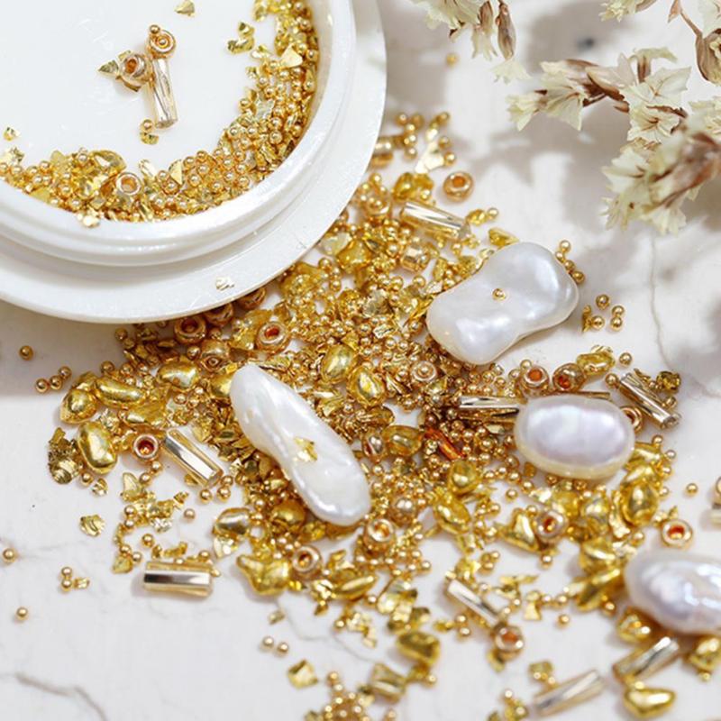 

Nail Art Decorations No Odor 1 Box Great 3D Mix Imitation Pearls DIY Attractive Accessories Multipurpose For FemaleNail