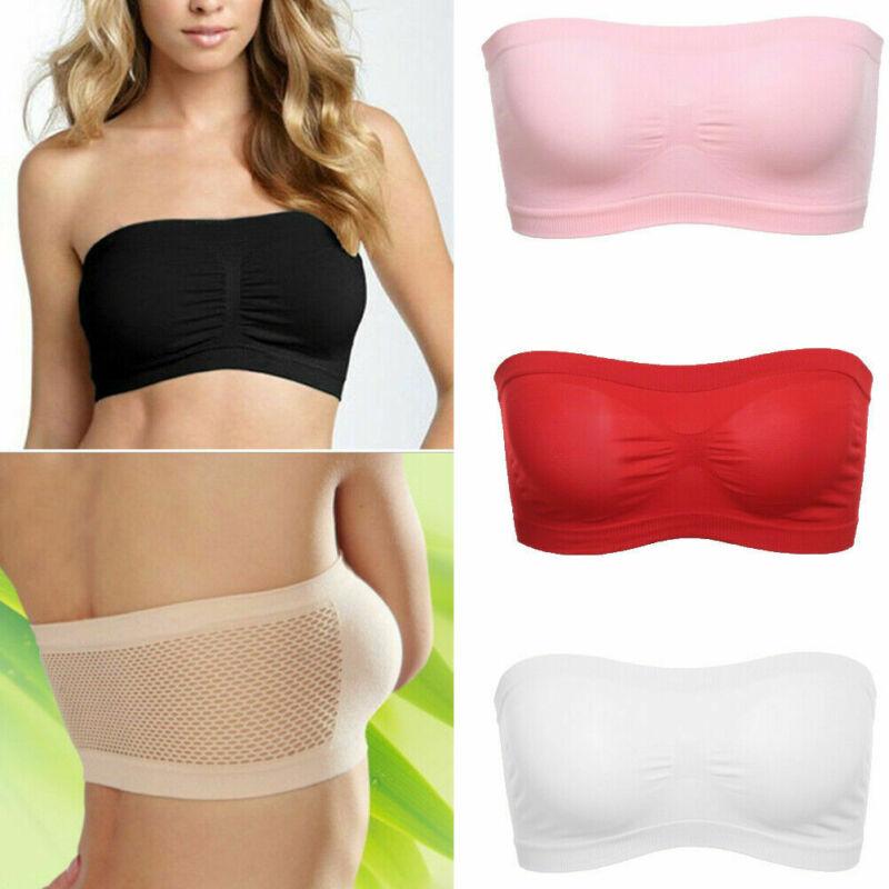 

Bras Strapless For Women Seamless Elastic Anti-Emptied Lingerie Female Breathable Underwear Sexy Bra Bralette, Beige