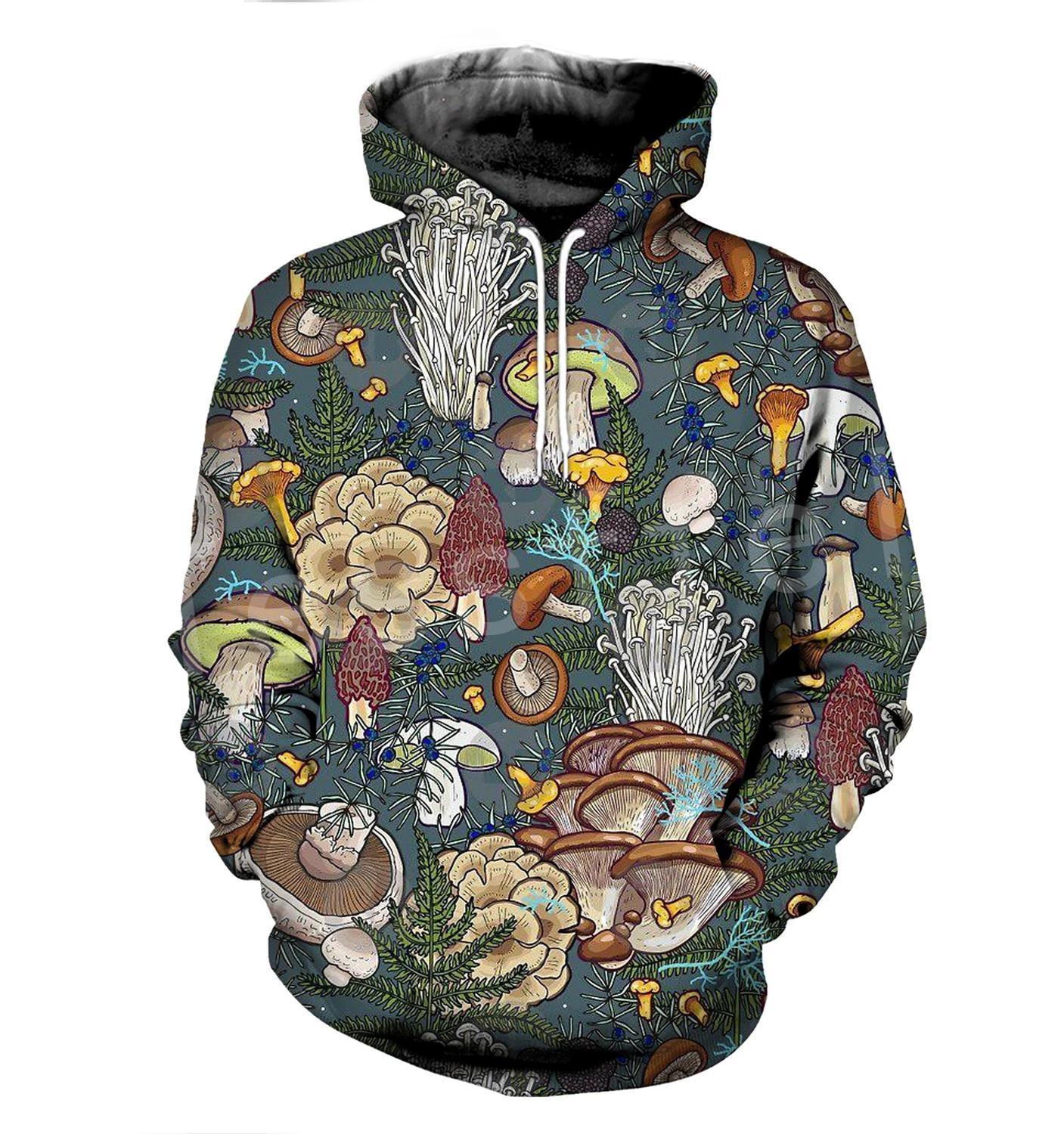 

Men's Hoodies Sweatshirts Tessffel est Plants Mushroom Fungus Camo Funny Fashion Tracksuit Pullover 3DPrint ZipperHoodiesSweatshirtsJacket A19 230225